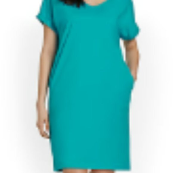 NY&C V-Neck Perfect Tee Dress- XS (runs larger) - Picture 3 of 4